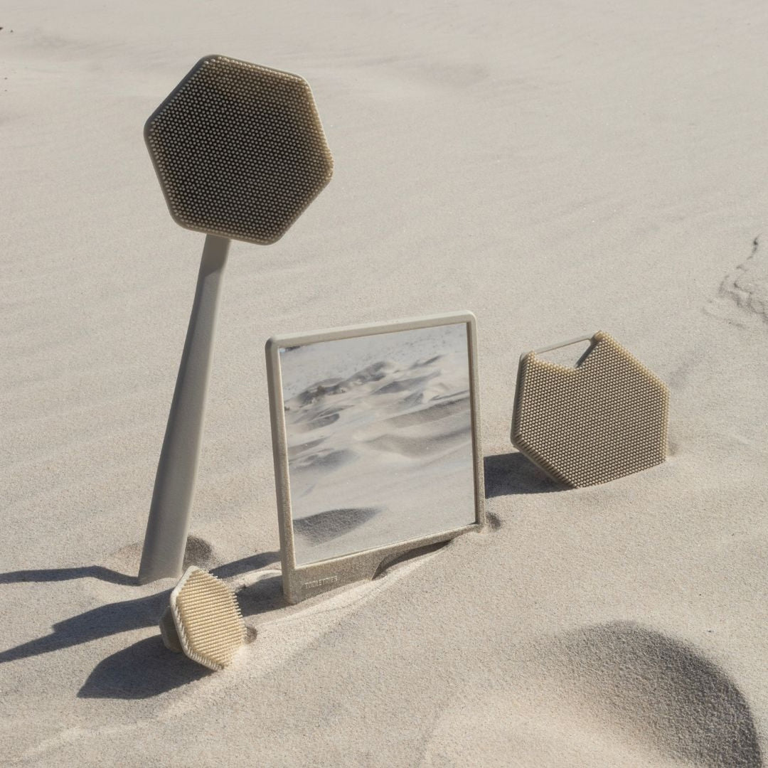 TOOLETRIES The Oliver Shower Mirror, Sand