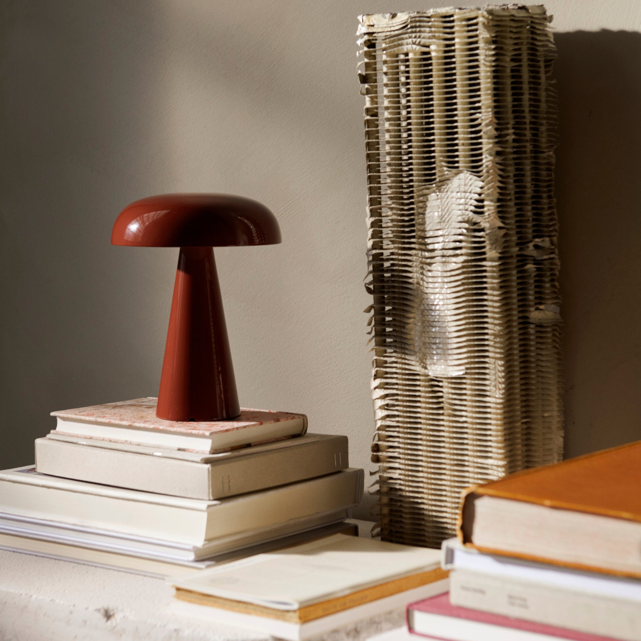 &TRADITION Como Portable Lamp, Red Brown
