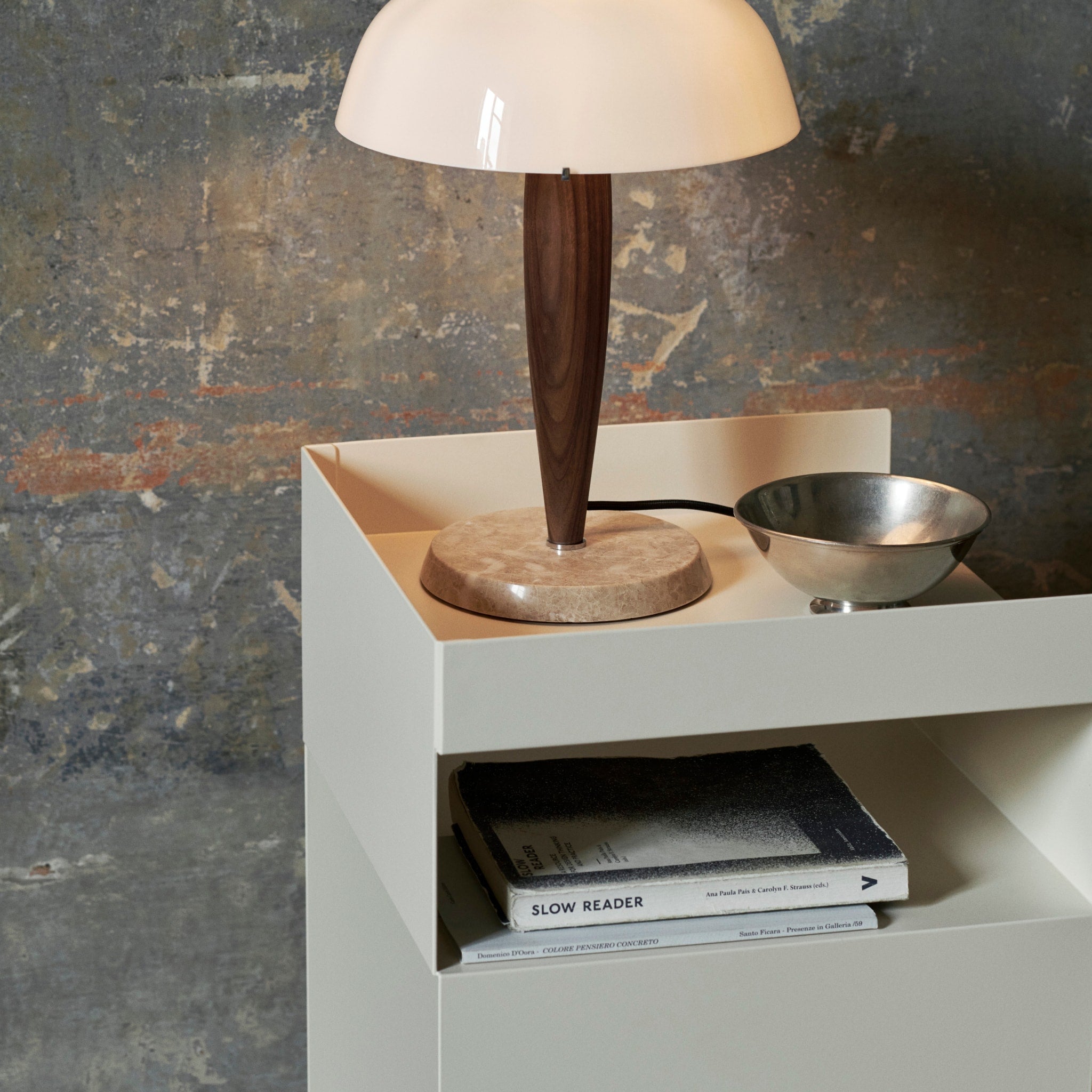 &TRADITION Rotate Trolley/Side Table, Ivory
