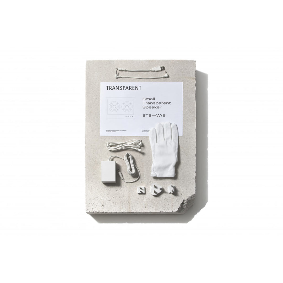 TRANSPARENT Speaker Small, White