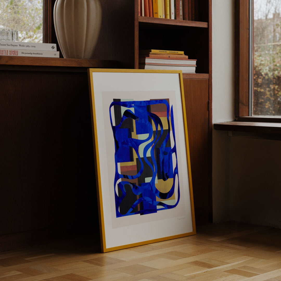 THE POSTER CLUB Berit Mogensen Lopez, Interaction, Art Poster, 30x40cm