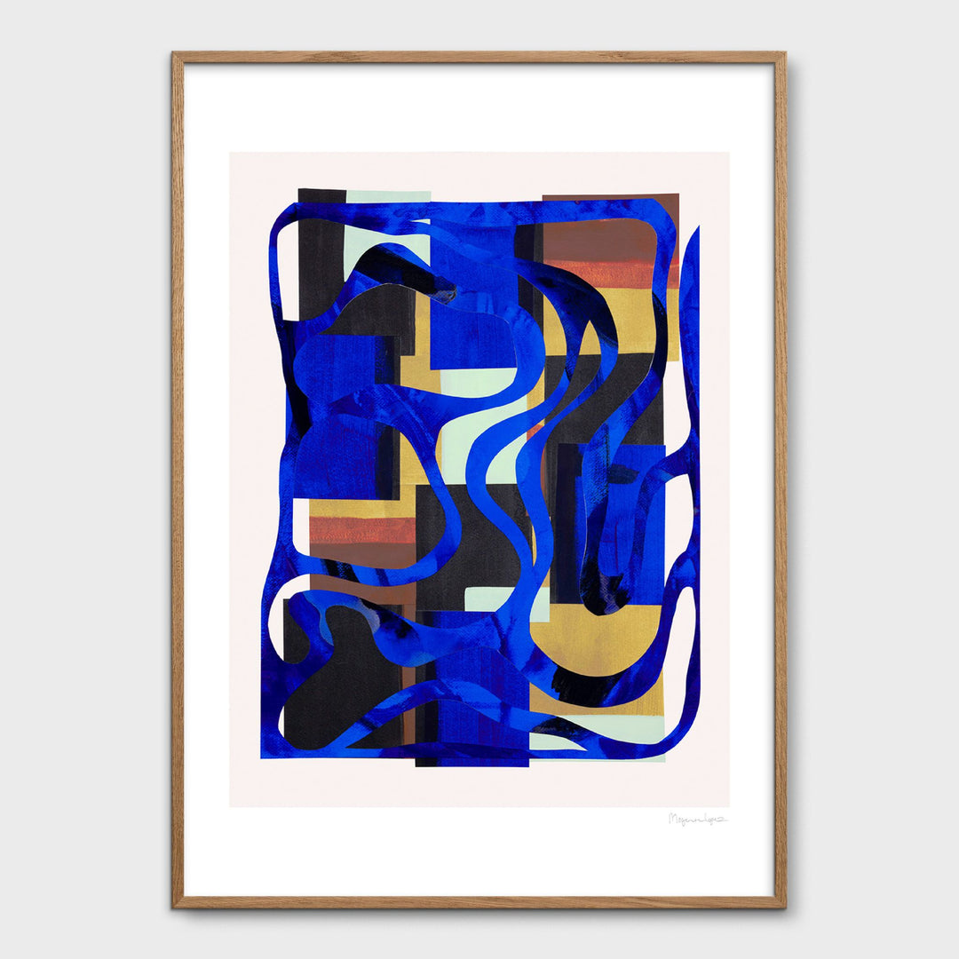THE POSTER CLUB Berit Mogensen Lopez, Interaction, Art Poster, 30x40cm