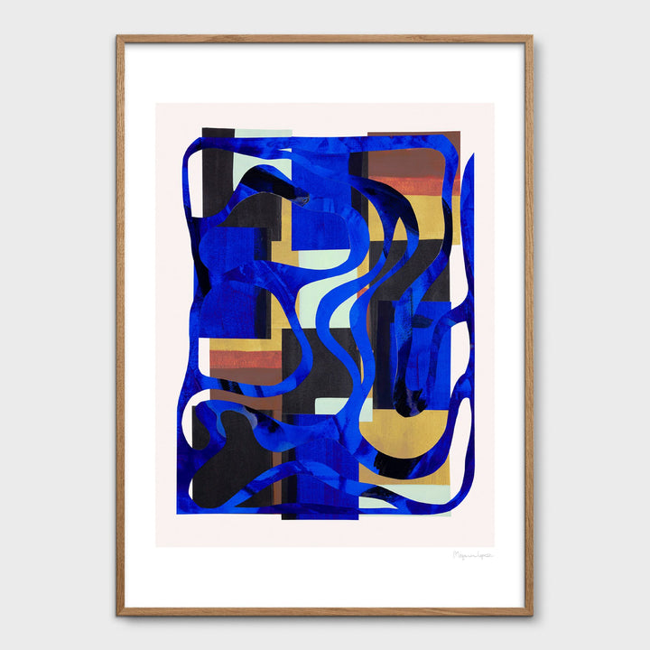 THE POSTER CLUB Berit Mogensen Lopez, Interaction, Art Poster, 30x40cm