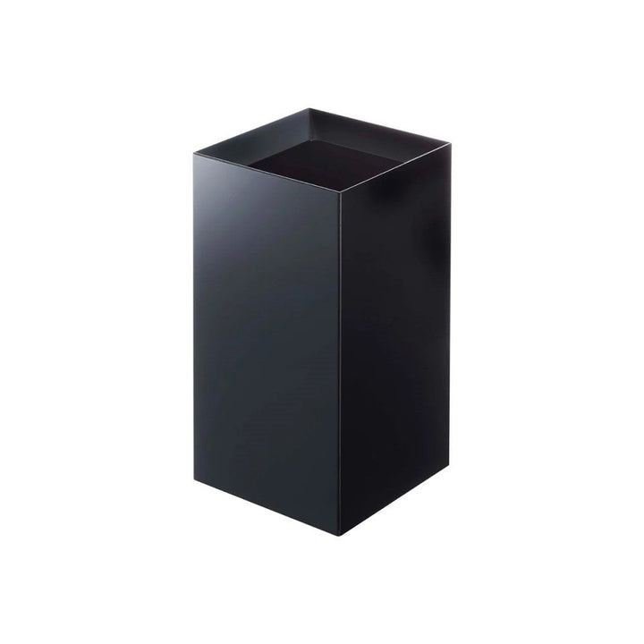 YAMAZAKI Tower Square Trash Can/Rubbish Bin, Black, H33 cm