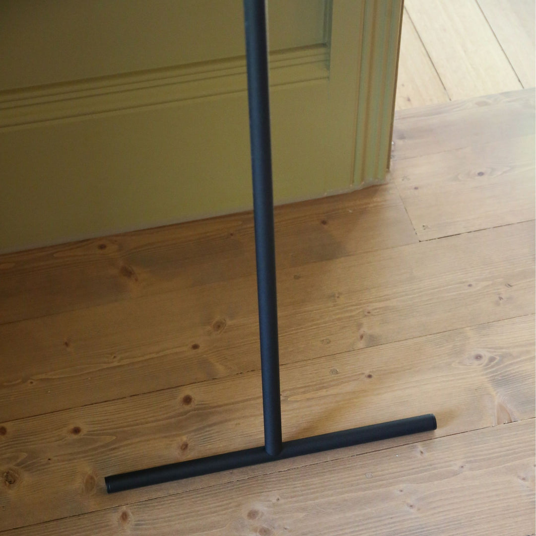 YAMAZAKI Tower Leaning Coat Hanger Rack, Black