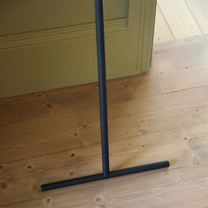 YAMAZAKI Tower Leaning Coat Hanger Rack, Black