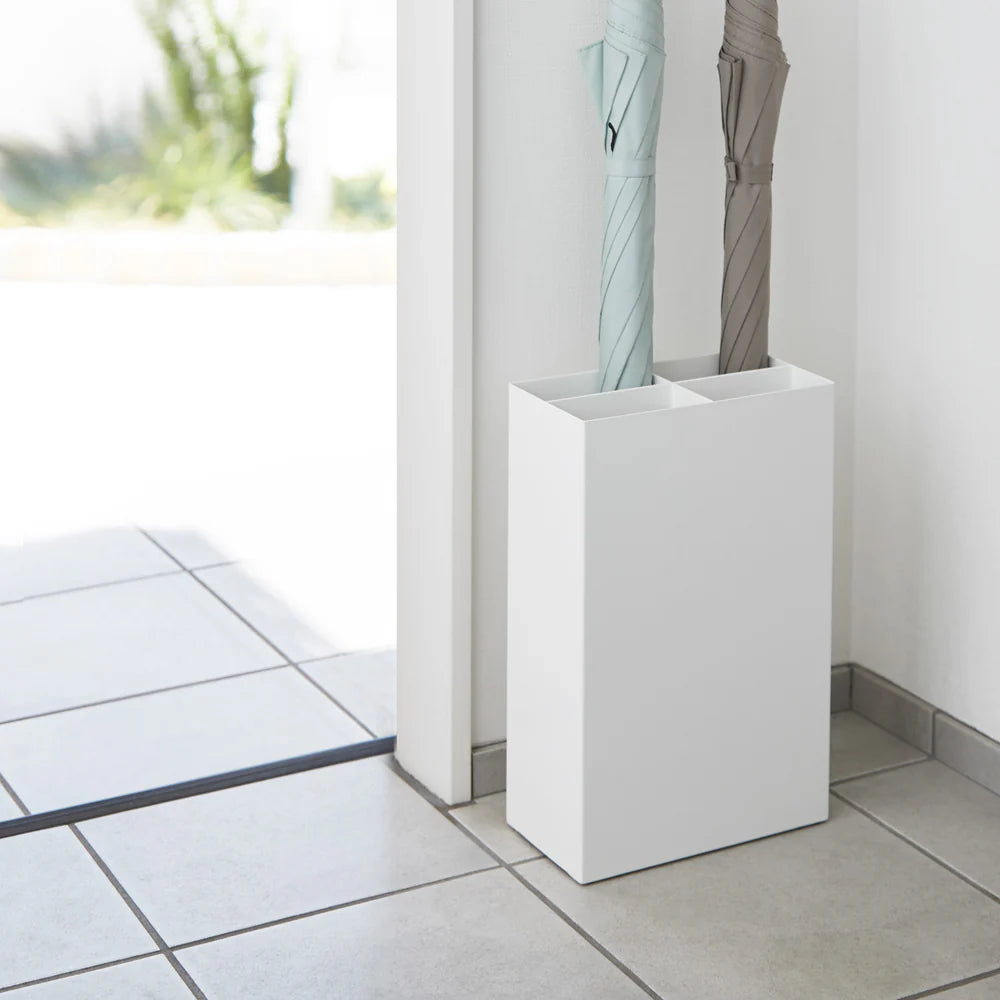 YAMAZAKI Umbrella Stand Wide, White