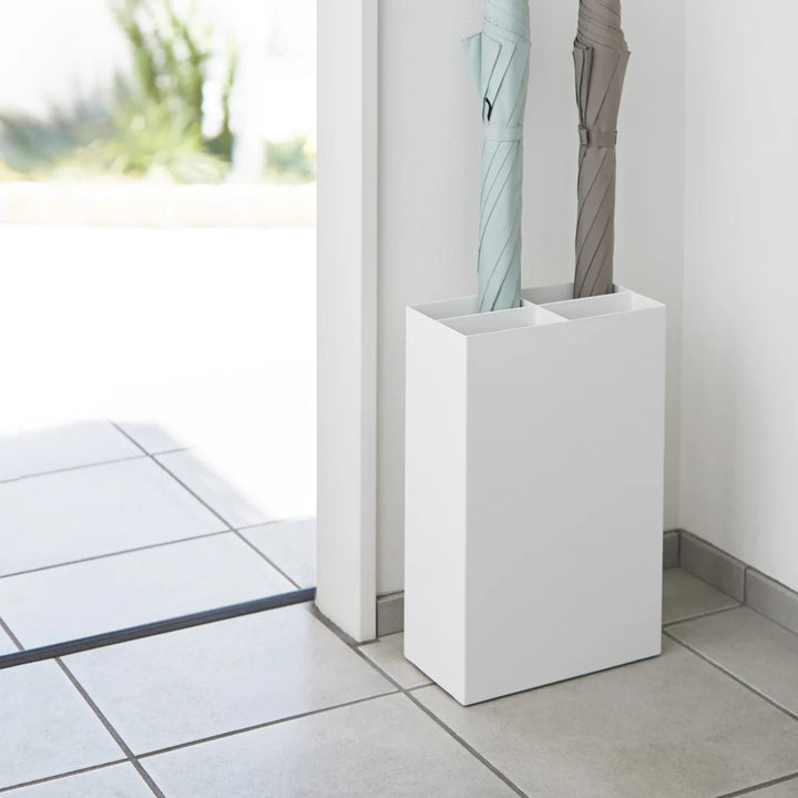 YAMAZAKI Umbrella Stand Wide, White