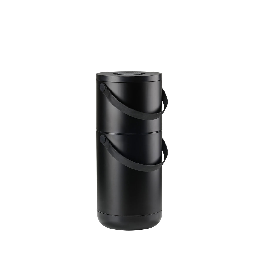 ZONE DENMARK Waste Bin Circular, 22+12L, Black