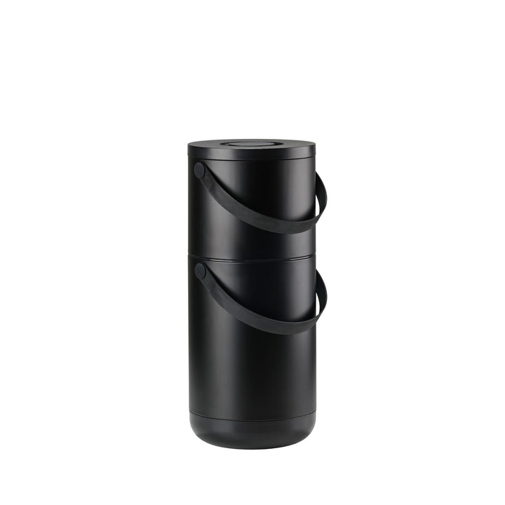 ZONE DENMARK Waste Bin Circular, 22+12L, Black