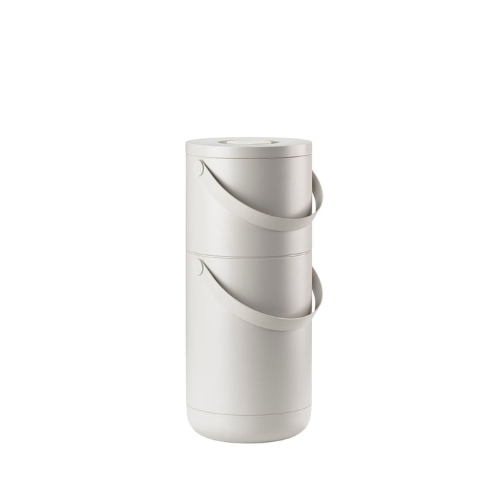 ZONE DENMARK Waste Bin Circular, 22+12L, Warm Grey