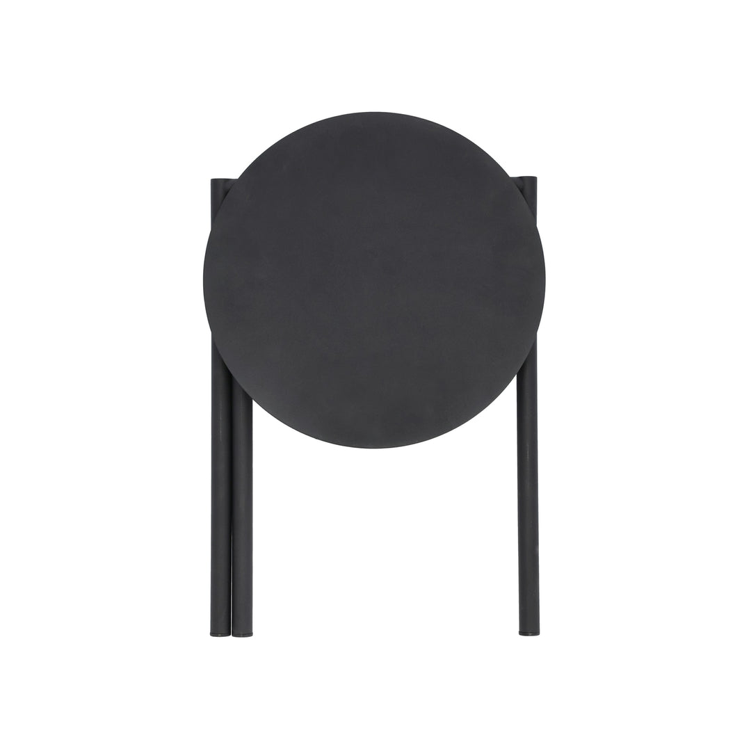 ZONE DENMARK Disc Foldable Stool, D33xH45cm, Black