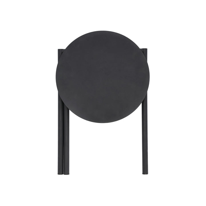 ZONE DENMARK Disc Foldable Stool, D33xH45cm, Black