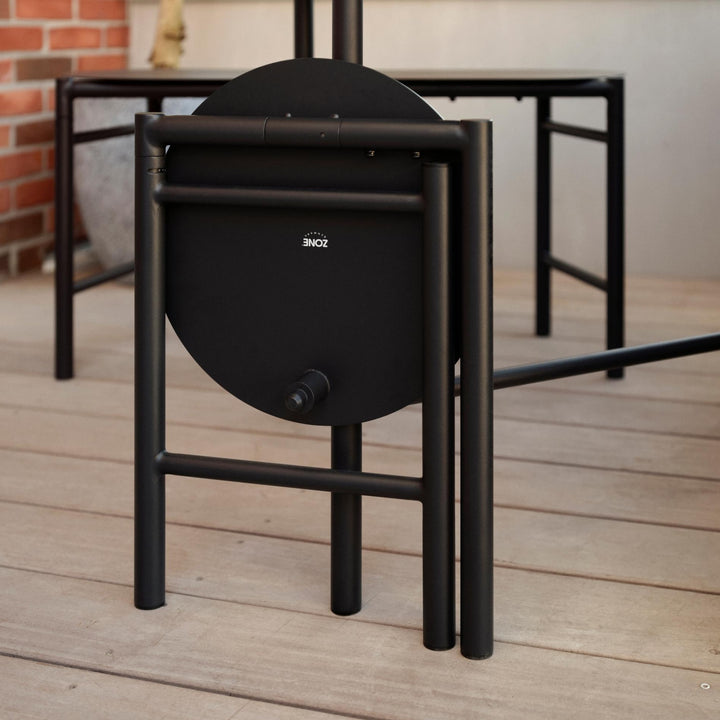 ZONE DENMARK Disc Foldable Stool, D33xH45cm, Black