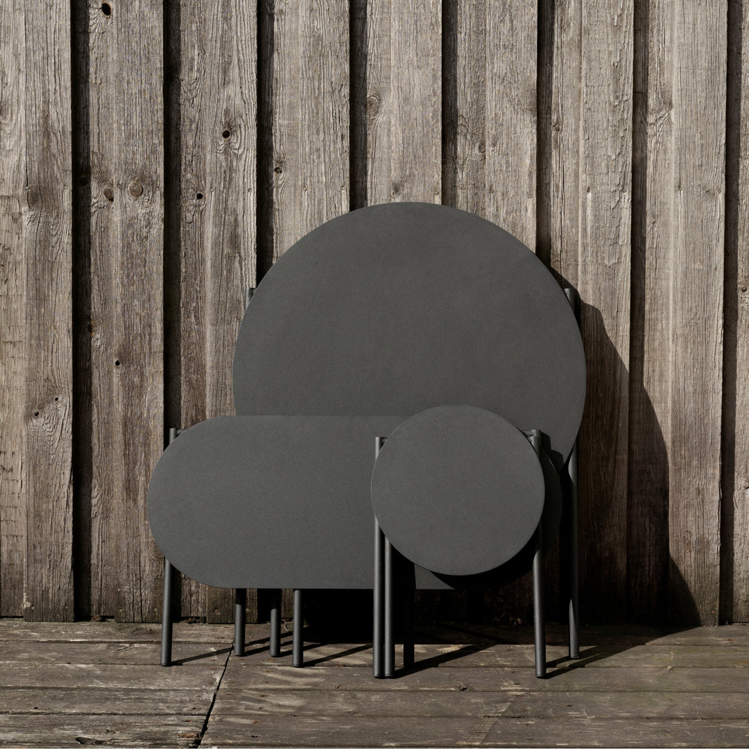 ZONE DENMARK Disc Foldable Stool, D33xH45cm, Black
