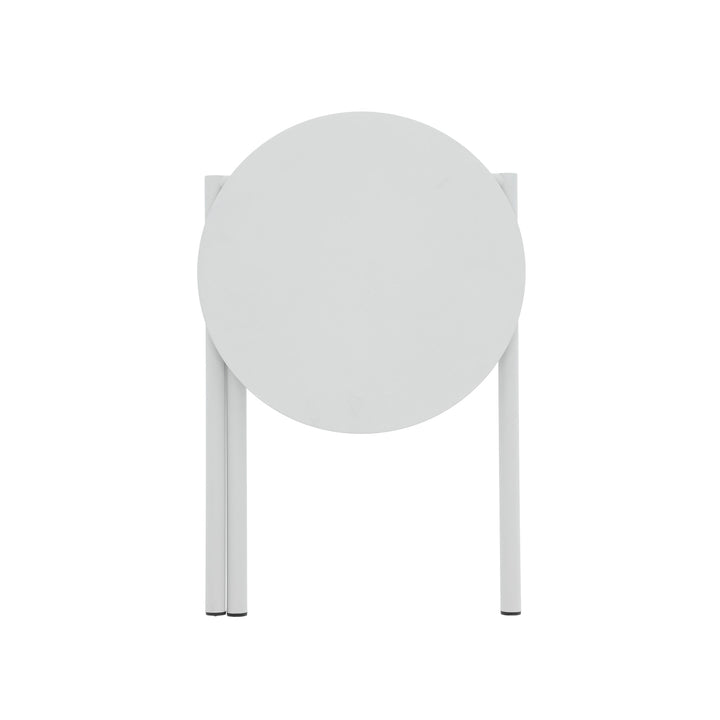 ZONE DENMARK Disc Foldable Stool, D33xH45cm, Soft Grey