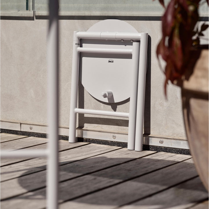 ZONE DENMARK Disc Foldable Stool, D33xH45cm, Soft Grey