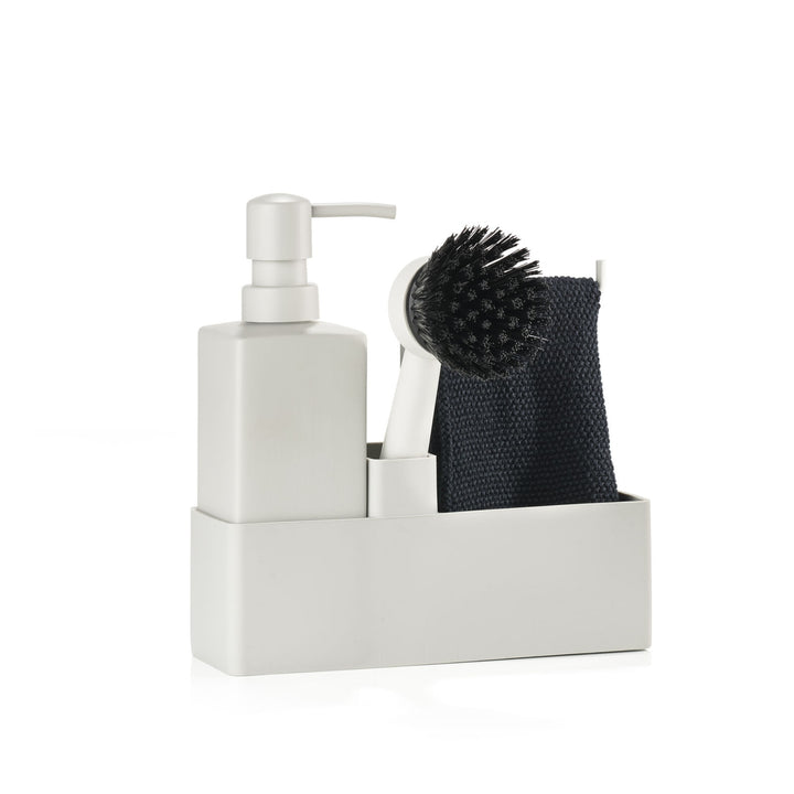ZONE DENMARK Dishwashing Set w/ Cloth, Warm Grey