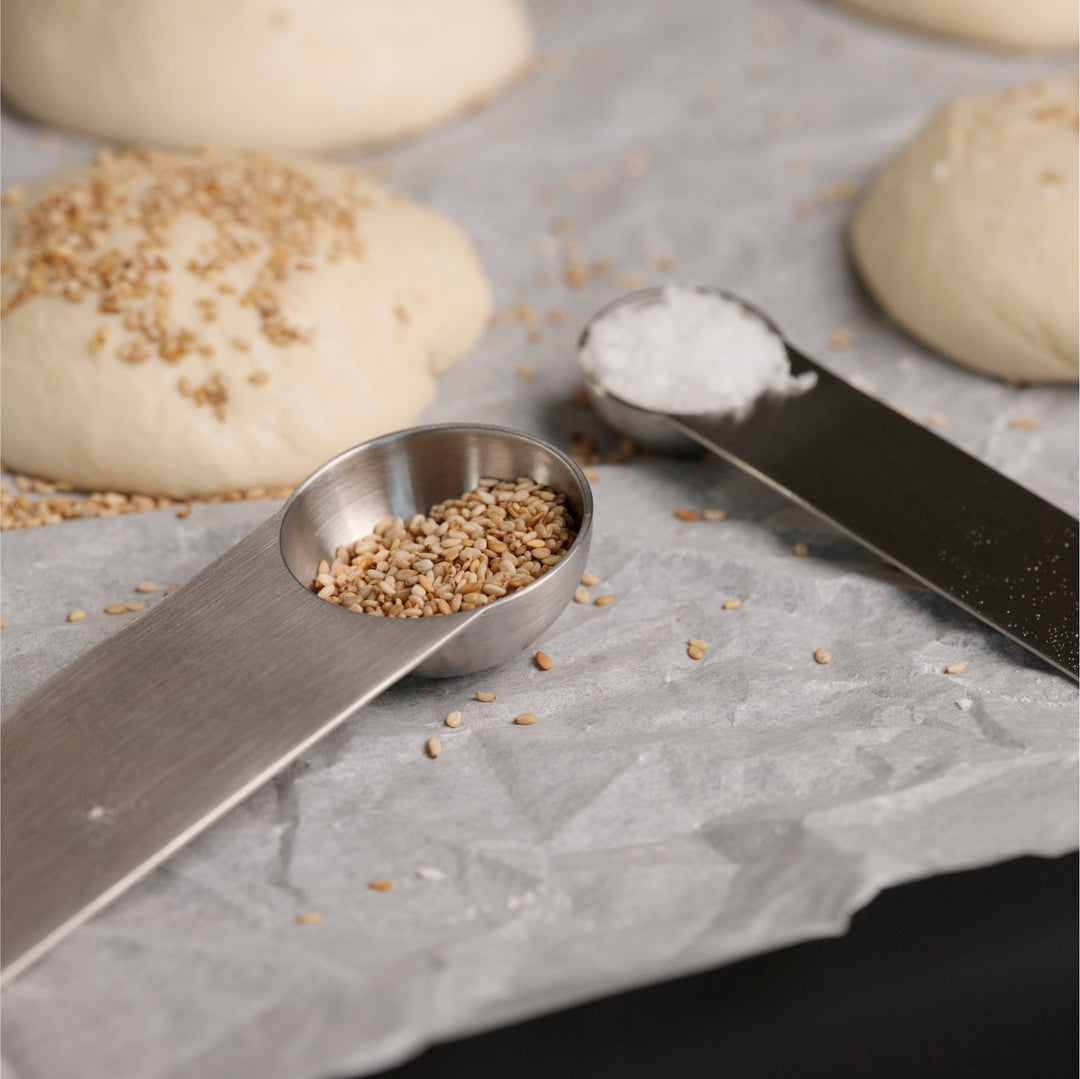 ZONE DENMARK Singles Measuring Spoons Set of 2, 15/5 ml, Steel