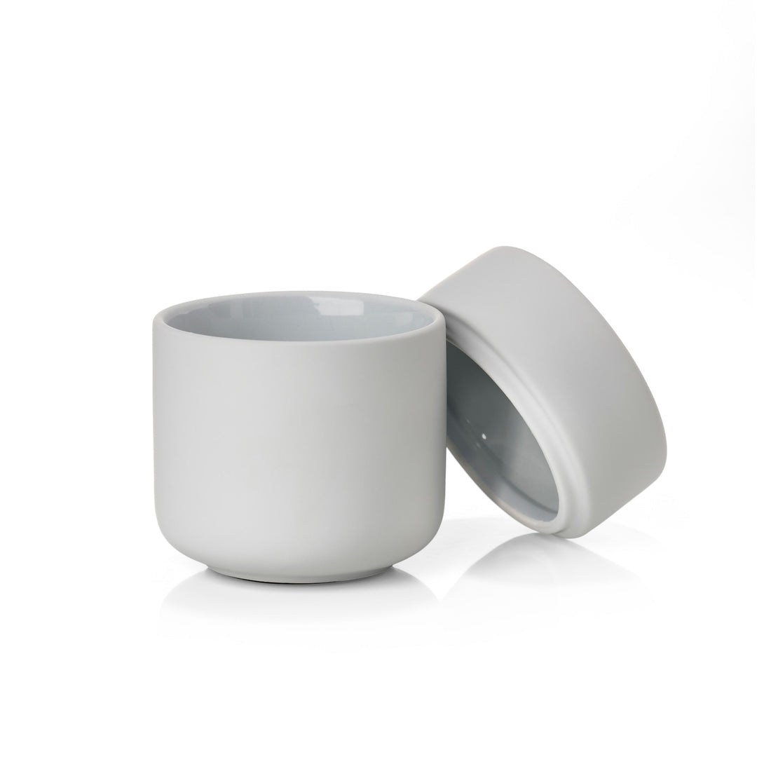 ZONE DENMARK Ume Container/Jar with Lid, H10cm, Soft Grey