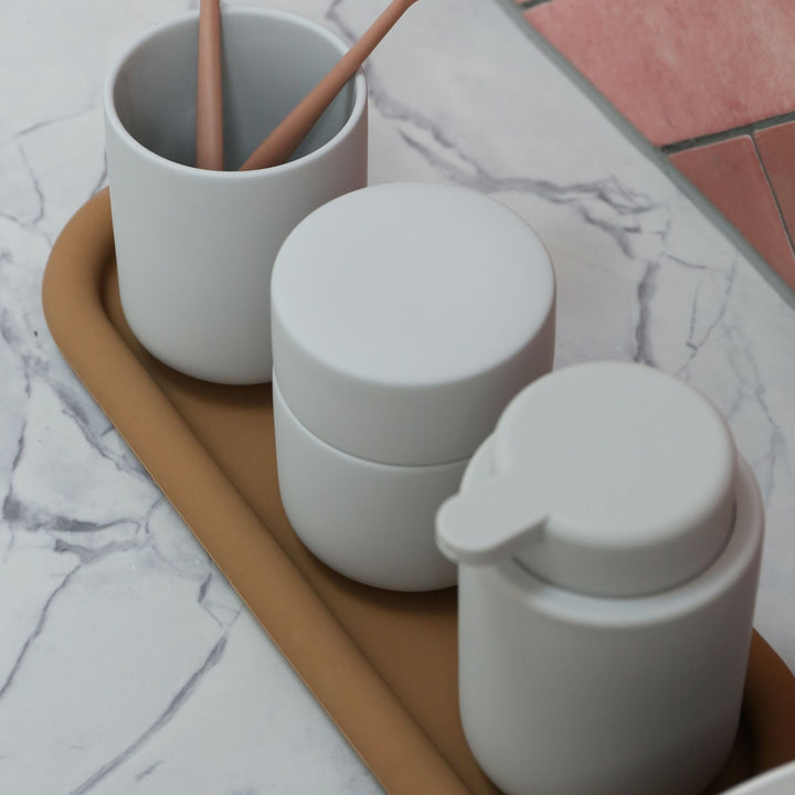 ZONE DENMARK Ume Container/Jar with Lid, H10cm, Soft Grey