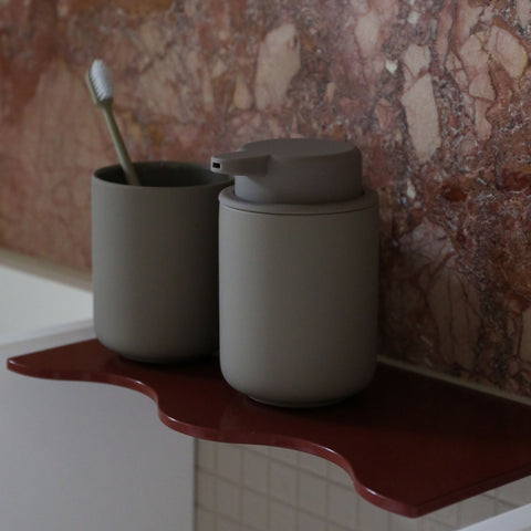 ZONE DENMARK Ume Soap Dispenser, 250ml, H12.8cm, Taupe