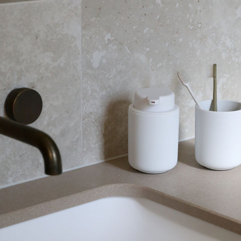 ZONE DENMARK Ume Soap Dispenser 250ml, H12.8cm, White
