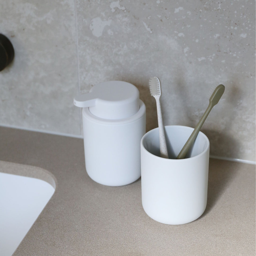 ZONE DENMARK Ume Tumbler/Toothbrush Holder, White