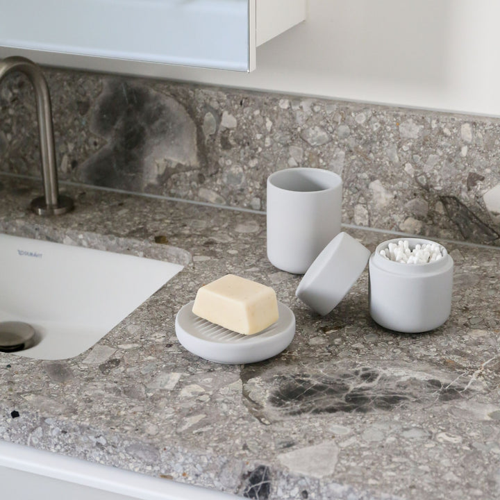 ZONE DENMARK Ume Soap Dish, Soft Grey