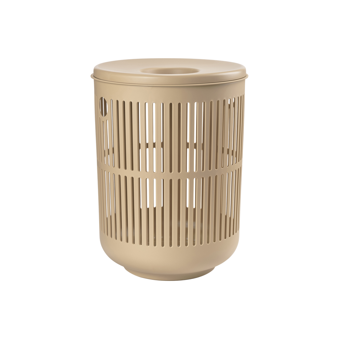 ZONE DENMARK Ume Laundry Basket 60L w/Lid Camel