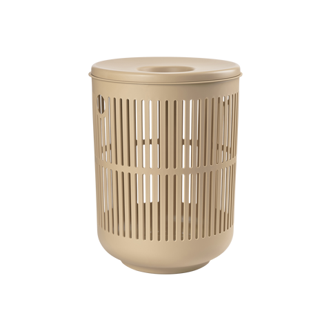 ZONE DENMARK Ume Laundry Basket 60L w/Lid Camel
