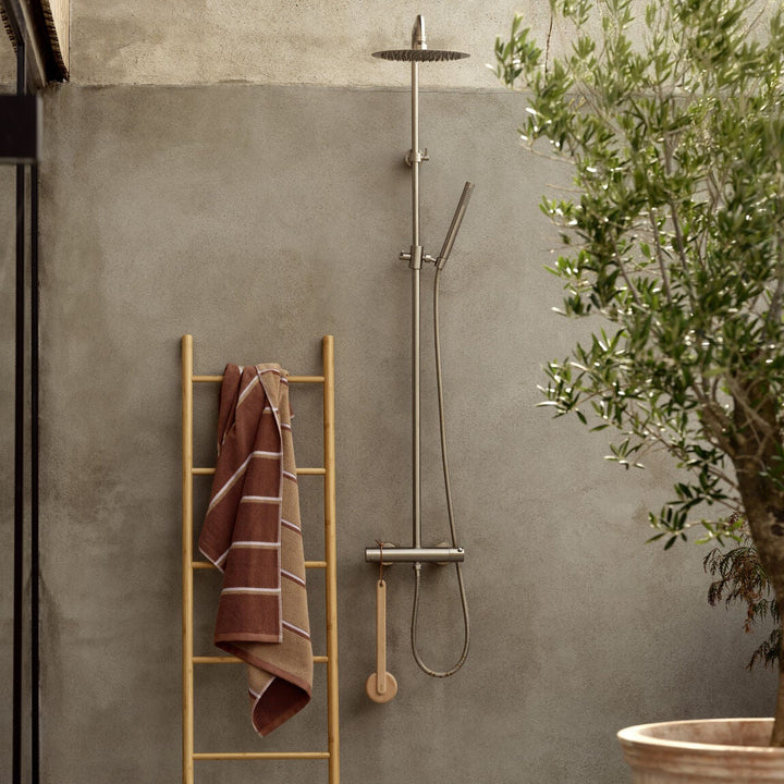 ZONE DENMARK Sauna Bath Towel L70xW140cm, Terracotta/Camel/Lupine