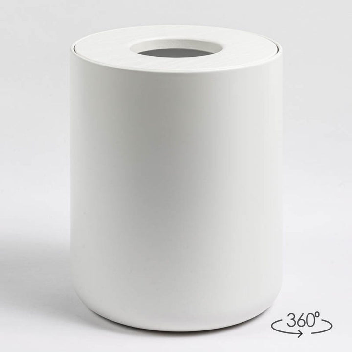 DESIGNSTUFF Round Bin, White