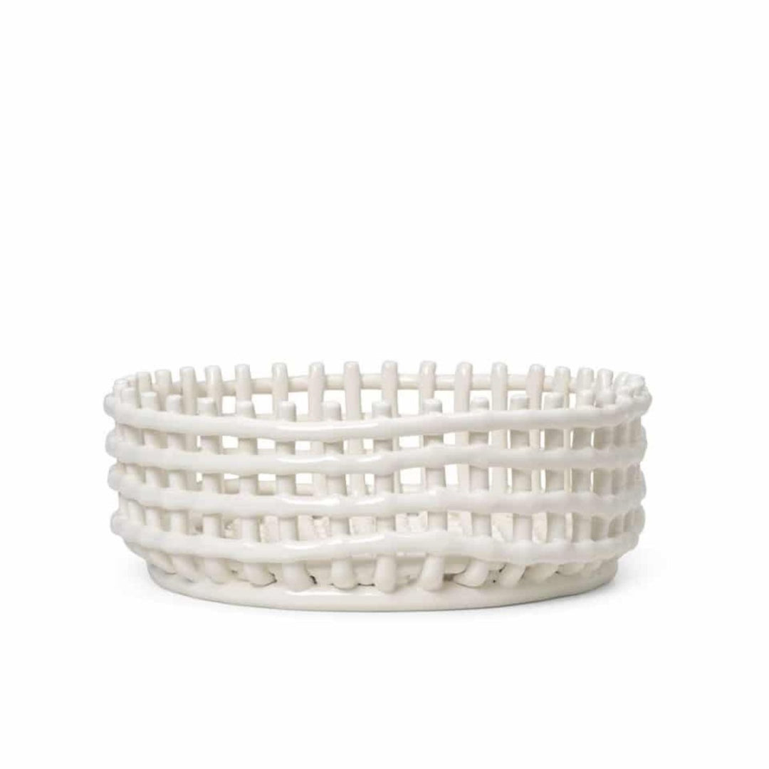 ferm LIVING Ceramic Centrepiece, Off-white