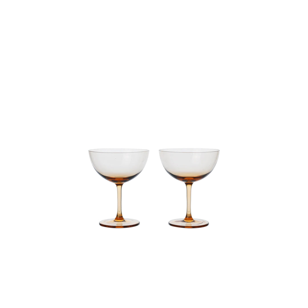 ferm LIVING Host Cocktail Glasses, Blush (Set of 2)