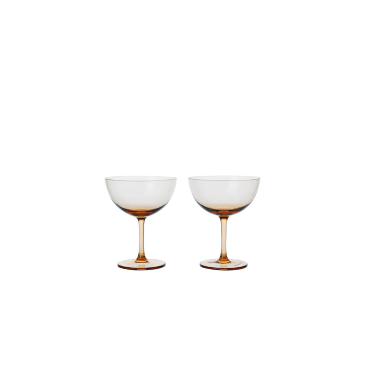 ferm LIVING Host Cocktail Glasses, Blush (Set of 2)