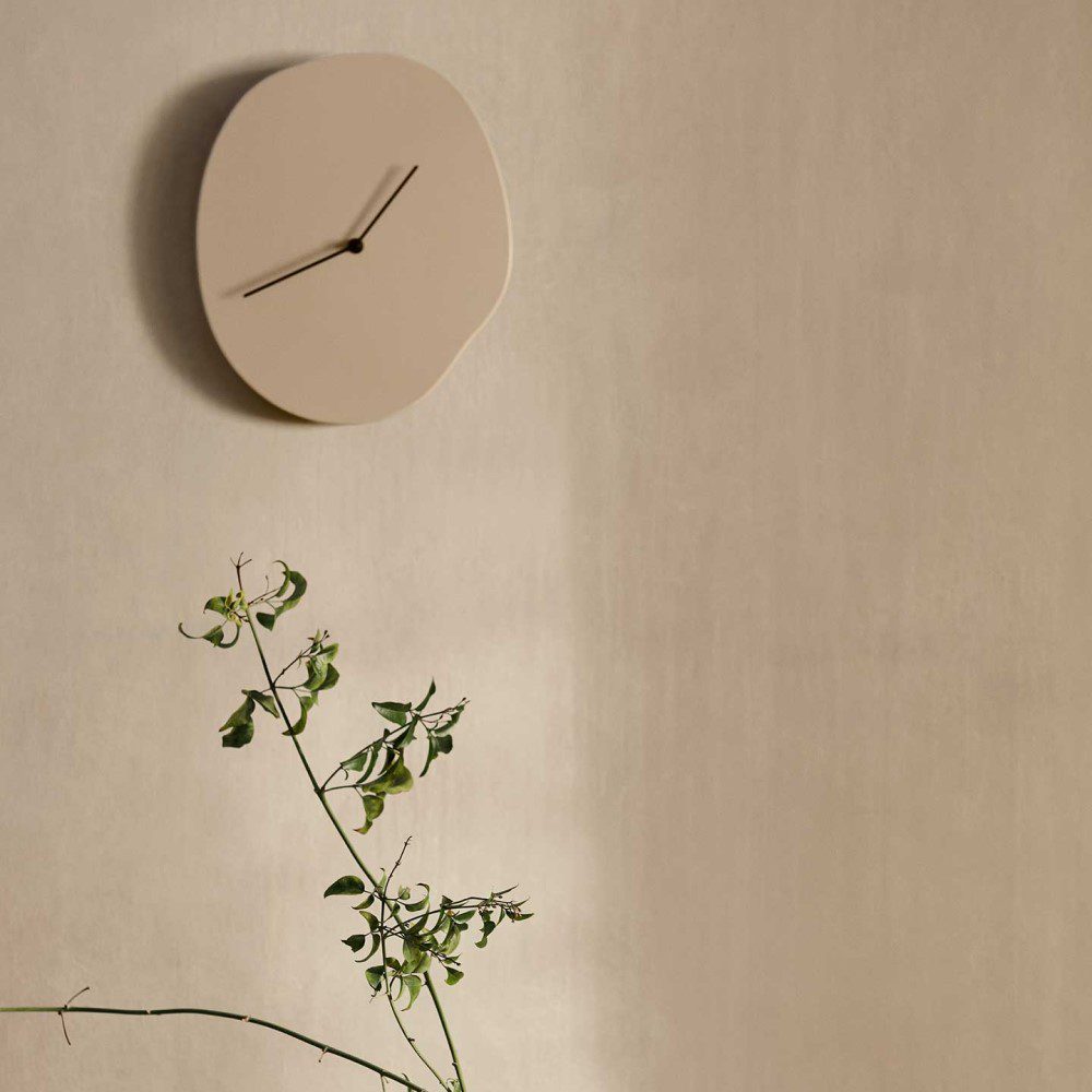 ferm LIVING Melt Wall Clock, Cashmere