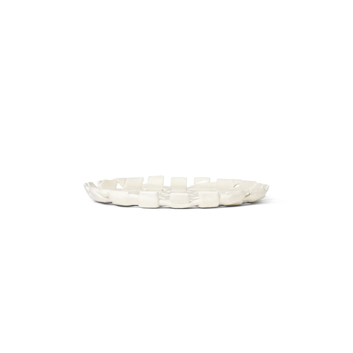 ferm LIVING Plait Platter, Off-White