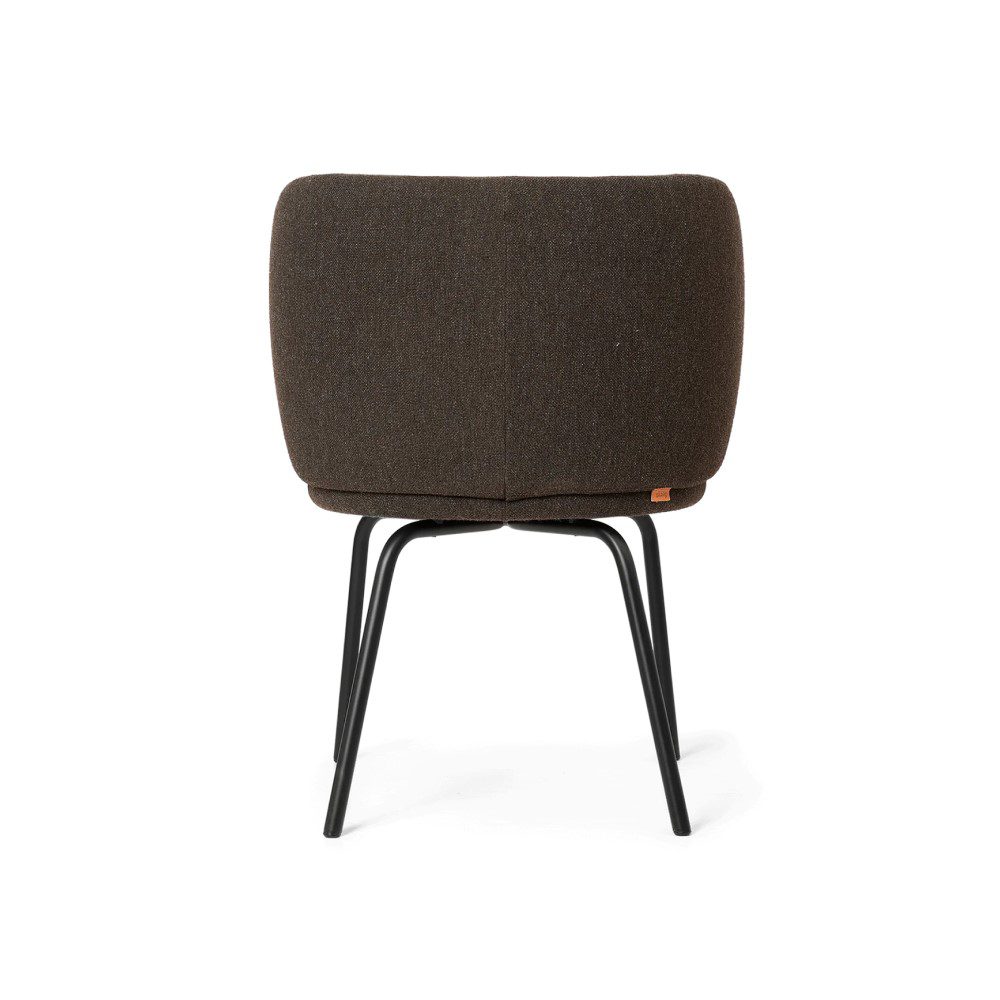 PRE-ORDER │ ferm LIVING Rico Dining Chair, Hallingdal, Dark Grey Brown/Black