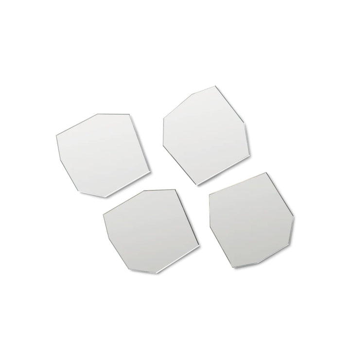 ferm LIVING Shard Coasters, Mirror (Set of 4)