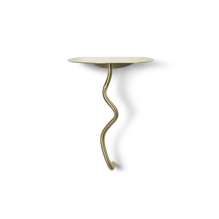 FERM LIVING Curvature Wall Table, Brass