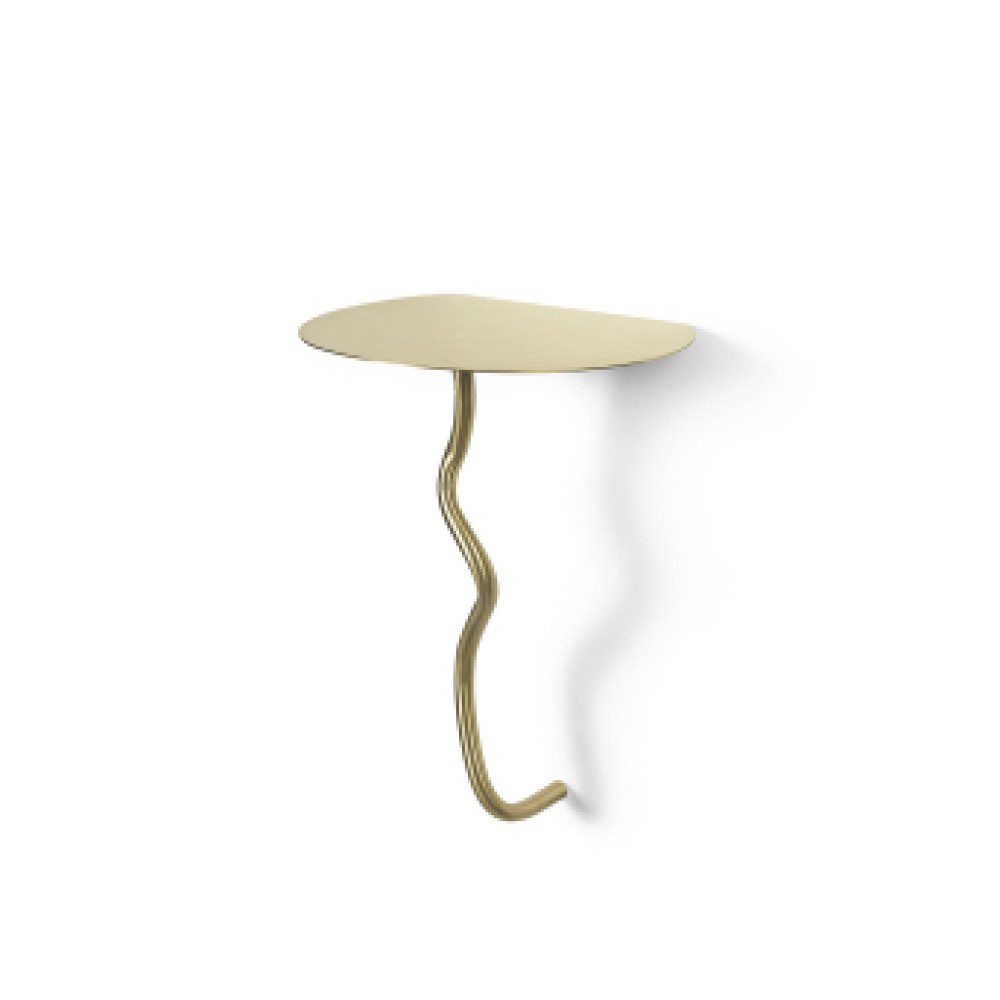 FERM LIVING Curvature Wall Table, Brass