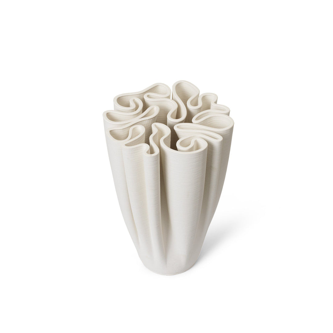 FERM LIVING Dedali Vase, Off-White