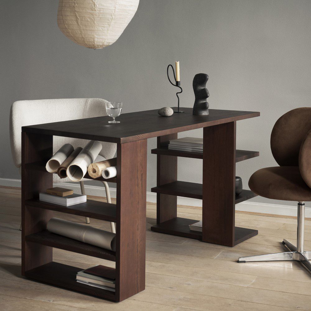 PRE-ORDER │ ferm LIVING Edre Desk, Dark Stained Pine