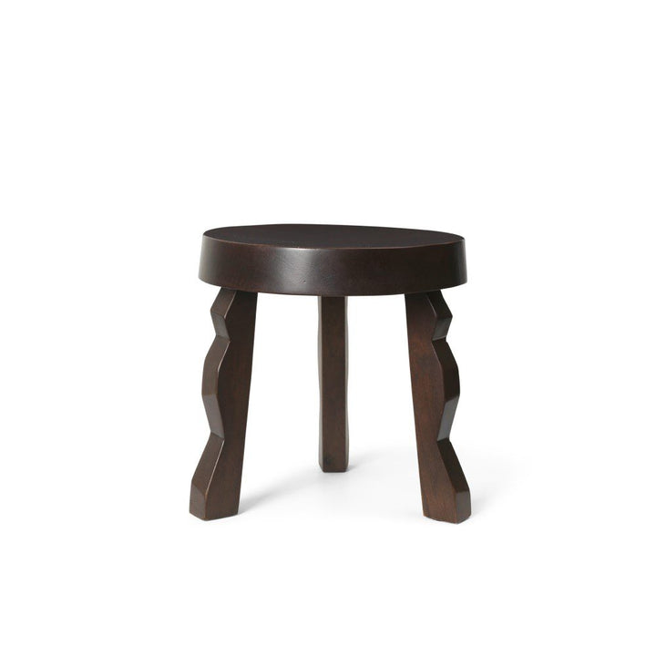 ferm LIVING Faye Stool, Dark Stained Mango