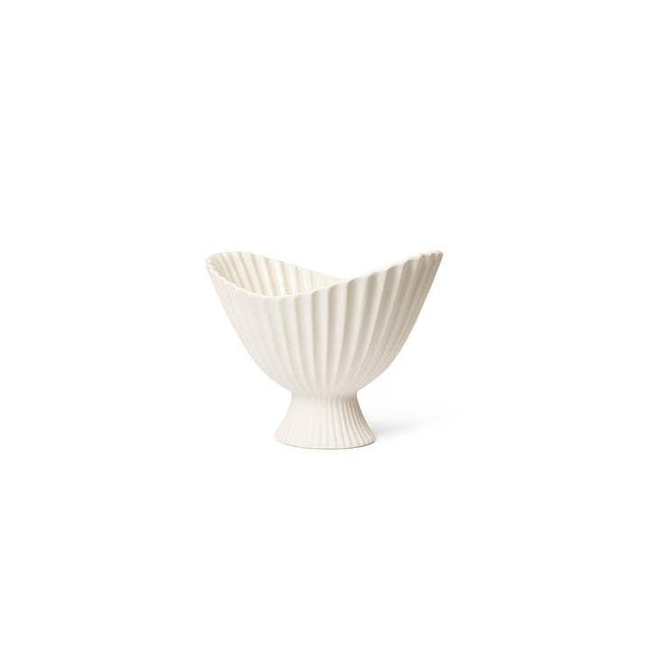 ferm LIVING Fountain Bowl, Off-White, W28cm