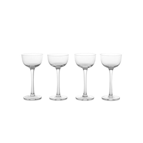 FERM LIVING Host Liqueur Glasses, Clear (Set of 4)