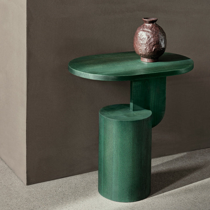 ferm LIVING Insert Side Table, Myrtle Green Stained