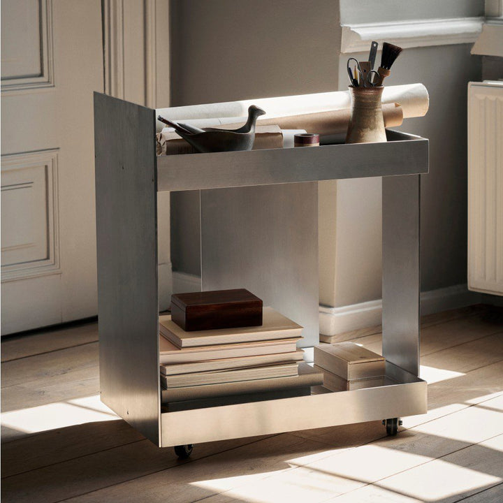 PRE-ORDER │ ferm LIVING Lager Trolley, Aluminium