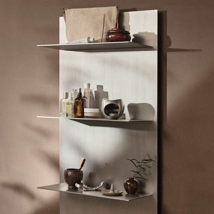 PRE-ORDER │ ferm LIVING Lager Wall Shelf, Triple, Aluminium